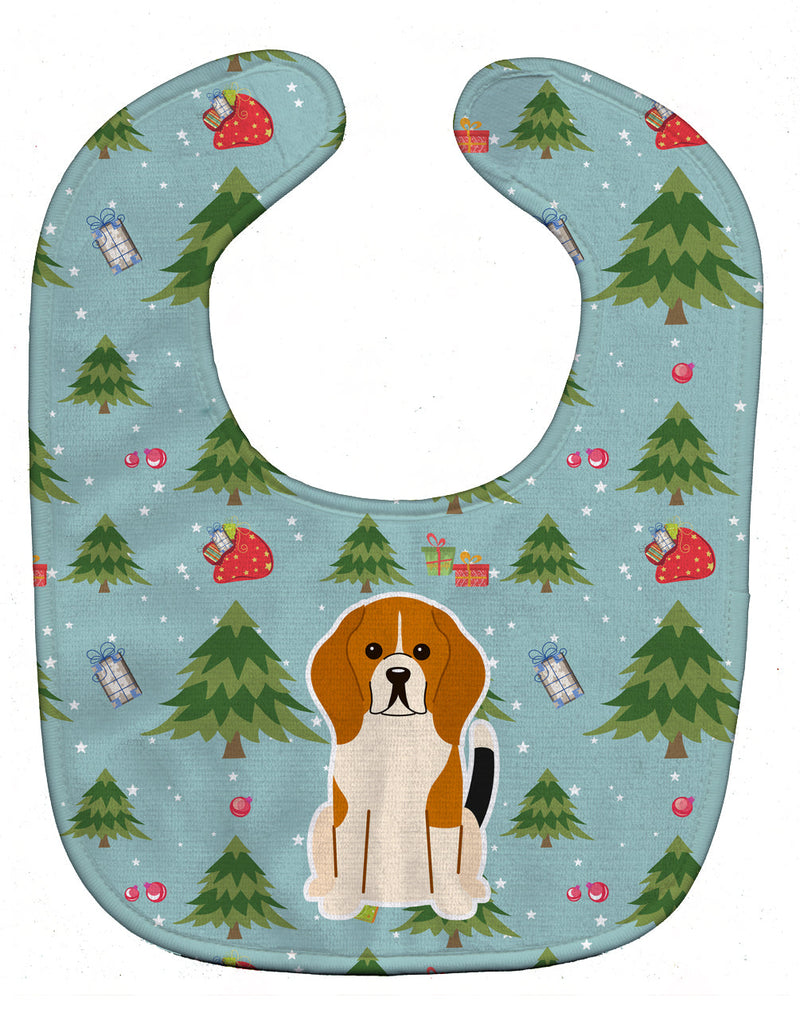 Christmas Beagle Tricolor Baby Bib BB4700BIB