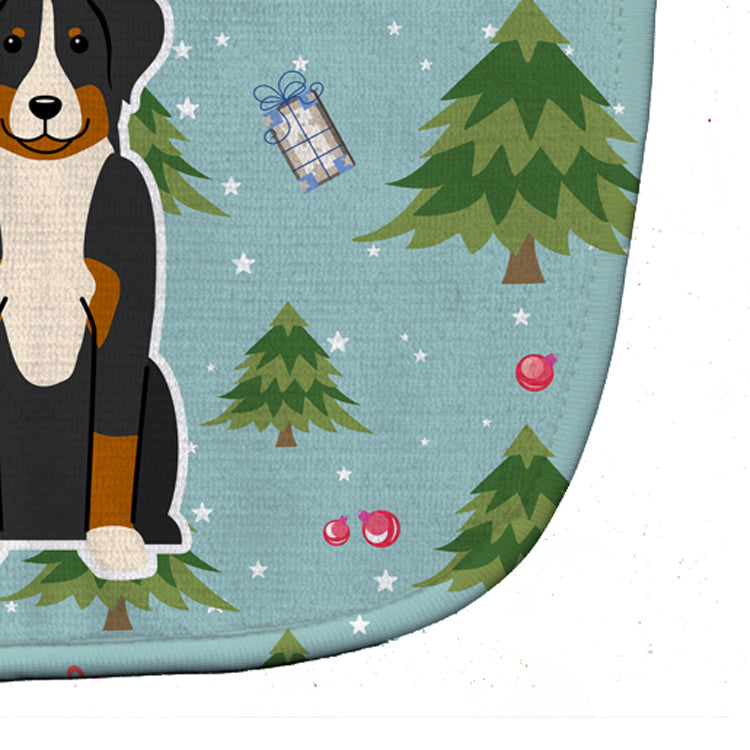 Christmas Appenzeller Sennenhund Baby Bib BB4703BIB