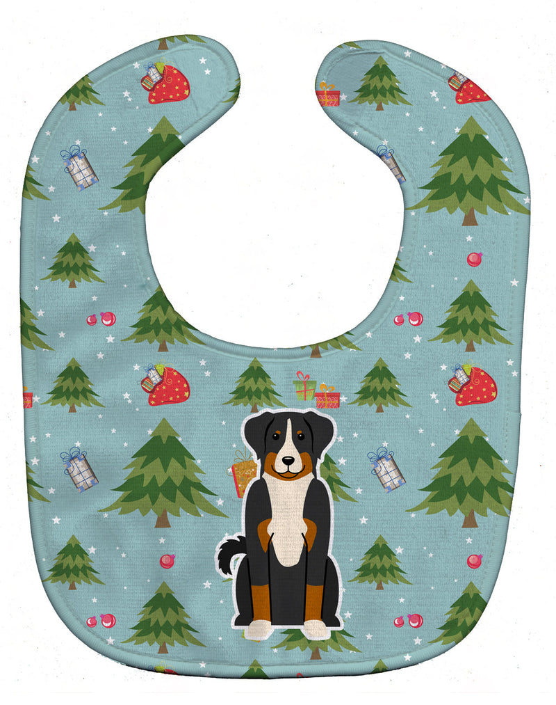 Christmas Appenzeller Sennenhund Baby Bib BB4703BIB