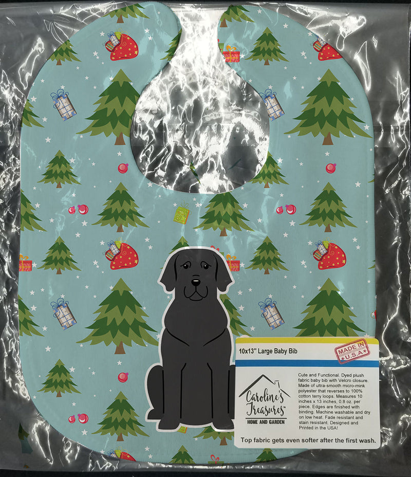 Christmas Black Labrador Baby Bib BB4717BIB