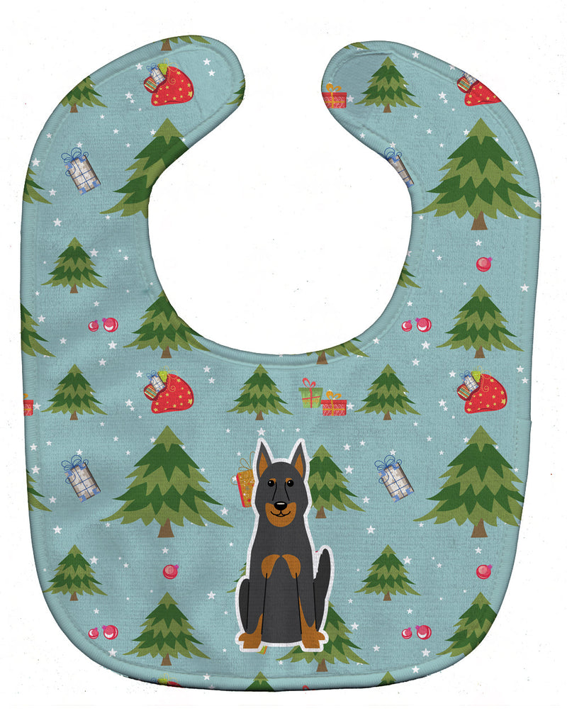 Christmas Beauce Shepherd Dog Baby Bib BB4740BIB