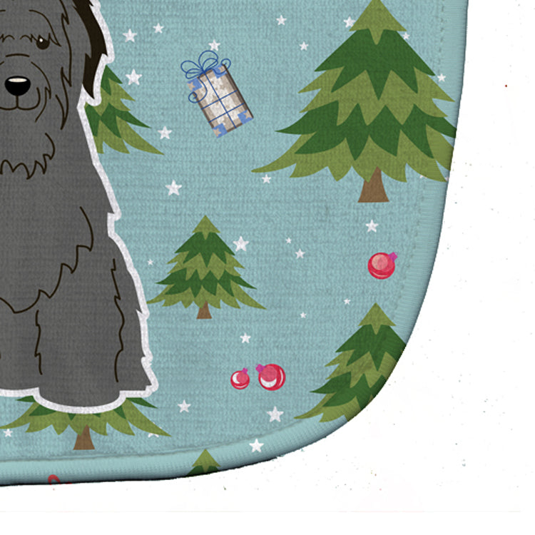 Christmas Briard Black Baby Bib BB4741BIB