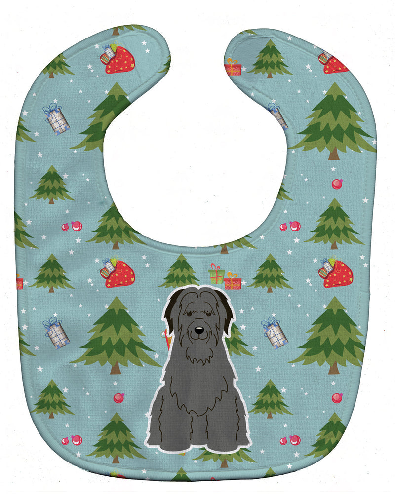 Christmas Briard Black Baby Bib BB4741BIB