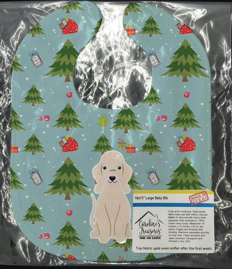 Christmas Bedlington Terrier Sandy Baby Bib BB4751BIB