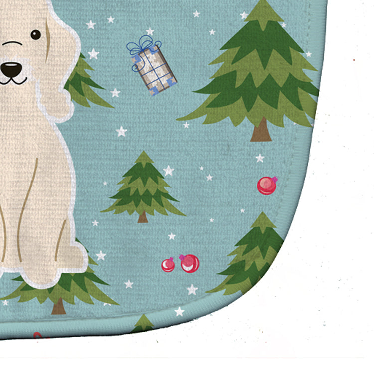 Christmas Bedlington Terrier Sandy Baby Bib BB4751BIB