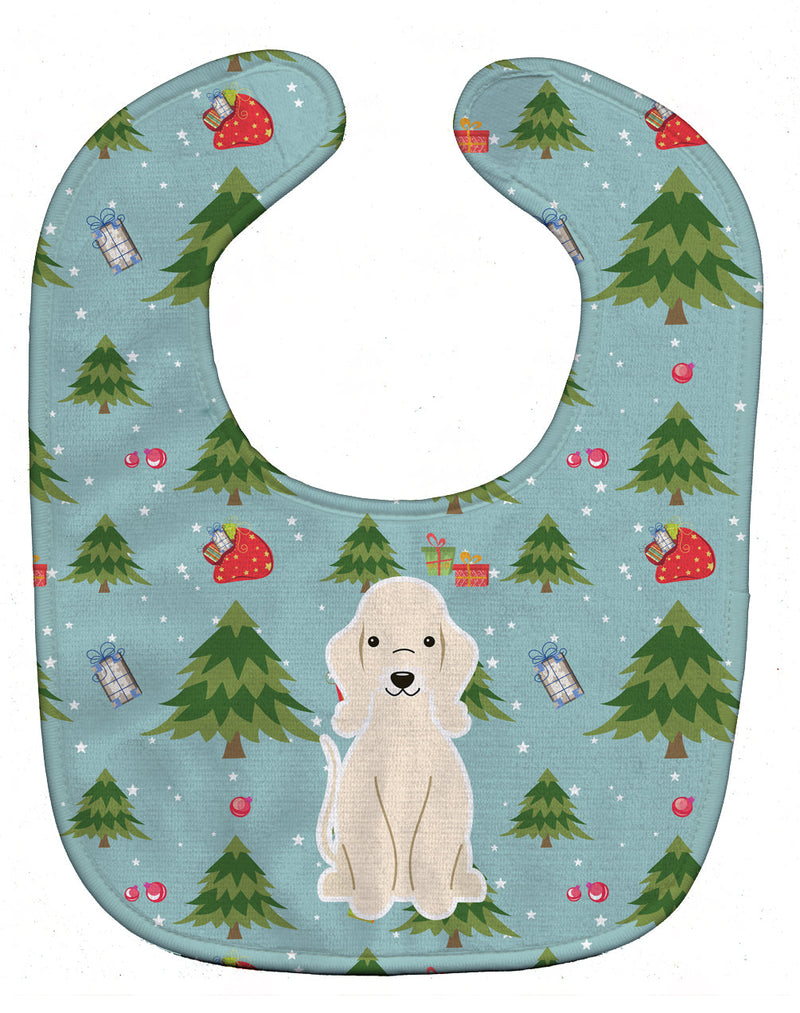 Christmas Bedlington Terrier Sandy Baby Bib BB4751BIB