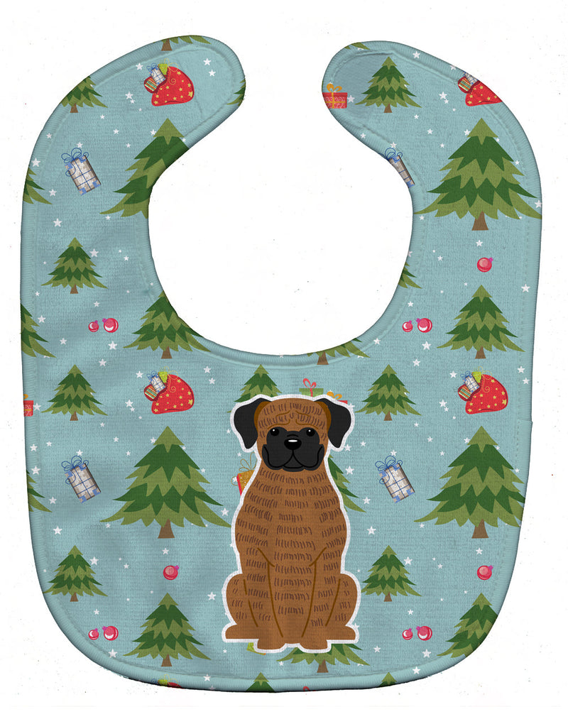 Christmas Brindle Boxer Baby Bib BB4777BIB