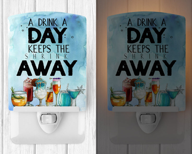 A Drink a Day Sign Ceramic Night Light BB5410CNL