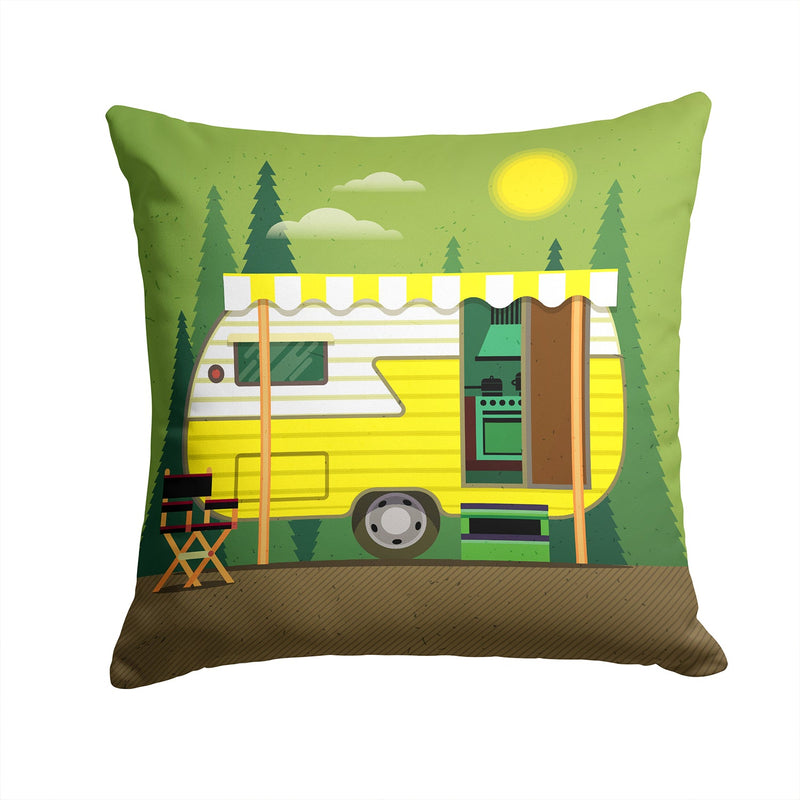 Greatest Adventure Retro Camper Fabric Decorative Pillow BB5478PW1414