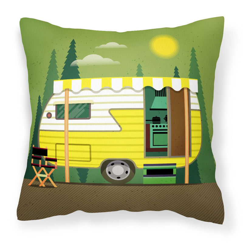 Greatest Adventure Retro Camper Fabric Decorative Pillow BB5478PW1818