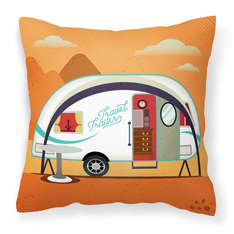 Greatest Adventure New Camper Fabric Decorative Pillow BB5480PW1818