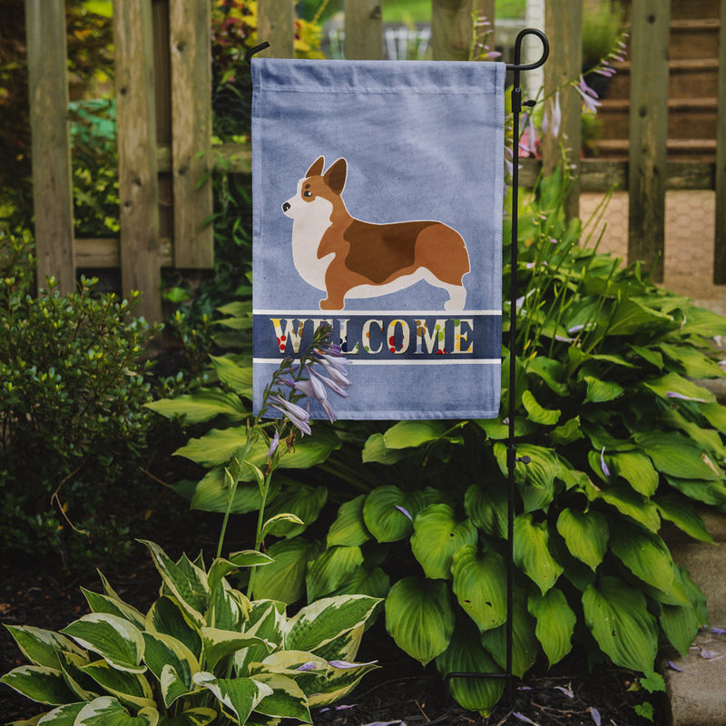 Corgi Welcome Flag Garden Size BB5524GF