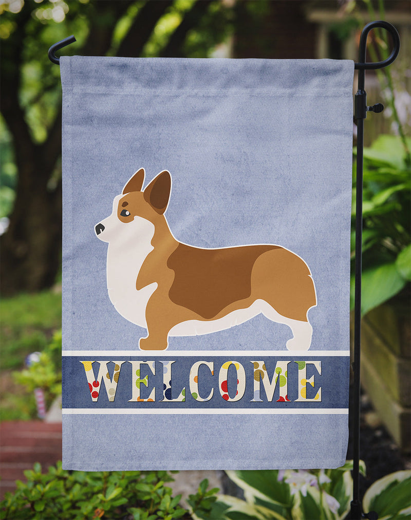 Corgi Welcome Flag Garden Size BB5524GF