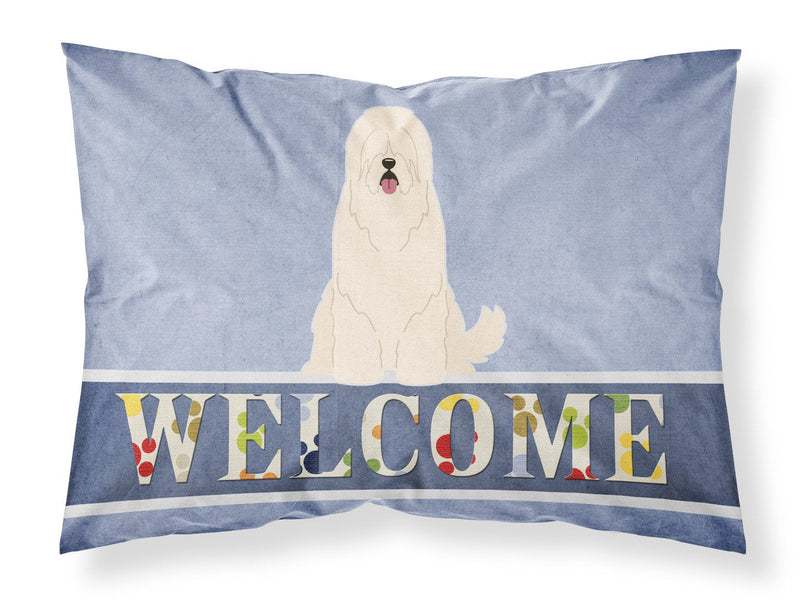 South Russian Sheepdog Welcome Fabric Standard Pillowcase BB5605PILLOWCASE