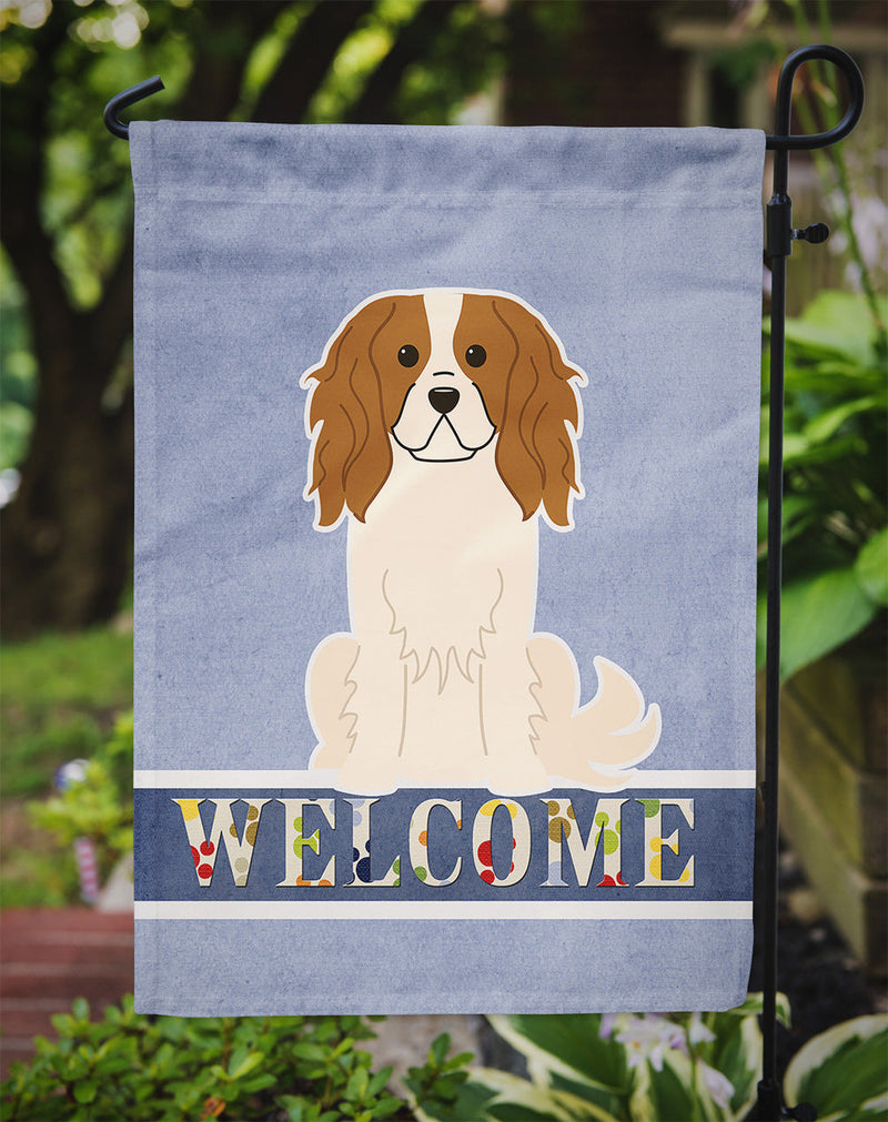 Cavalier Spaniel Welcome Flag Garden Size BB5639GF