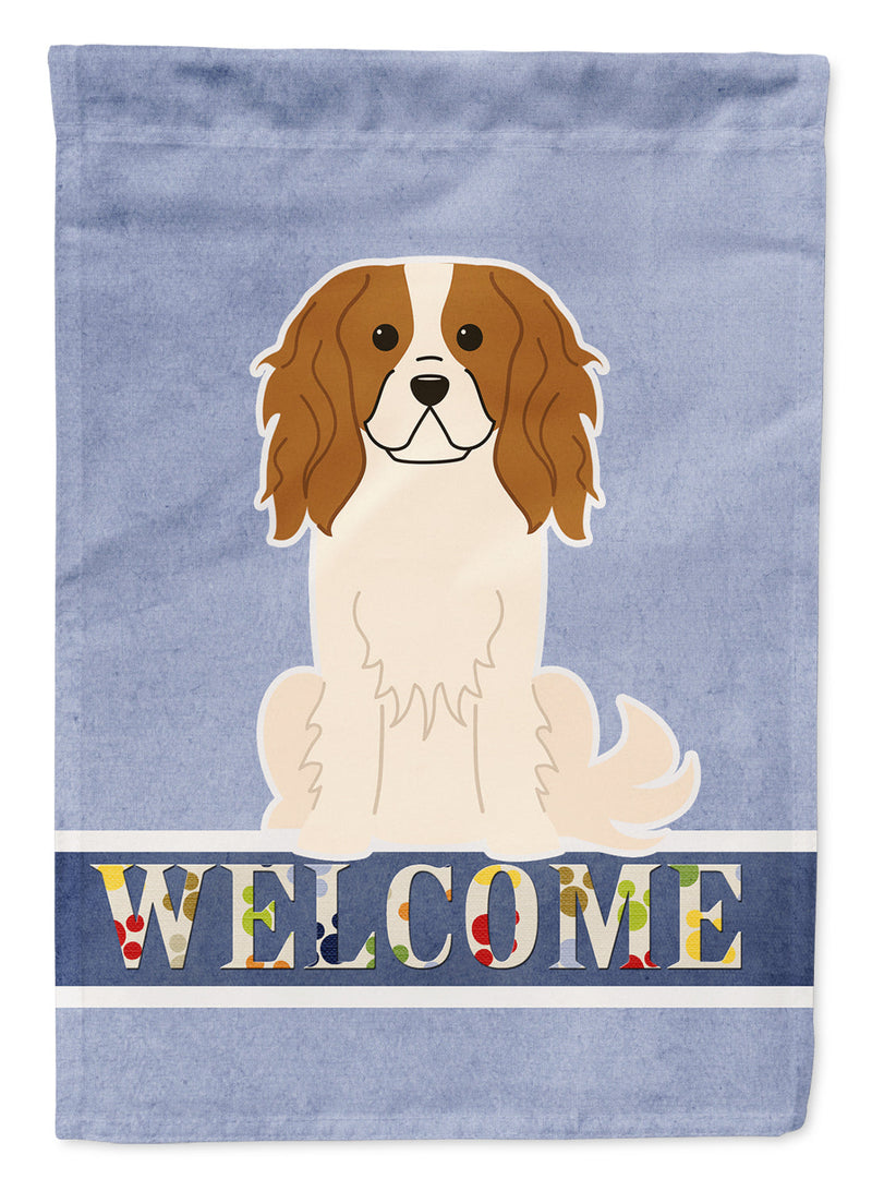 Cavalier Spaniel Welcome Flag Garden Size BB5639GF