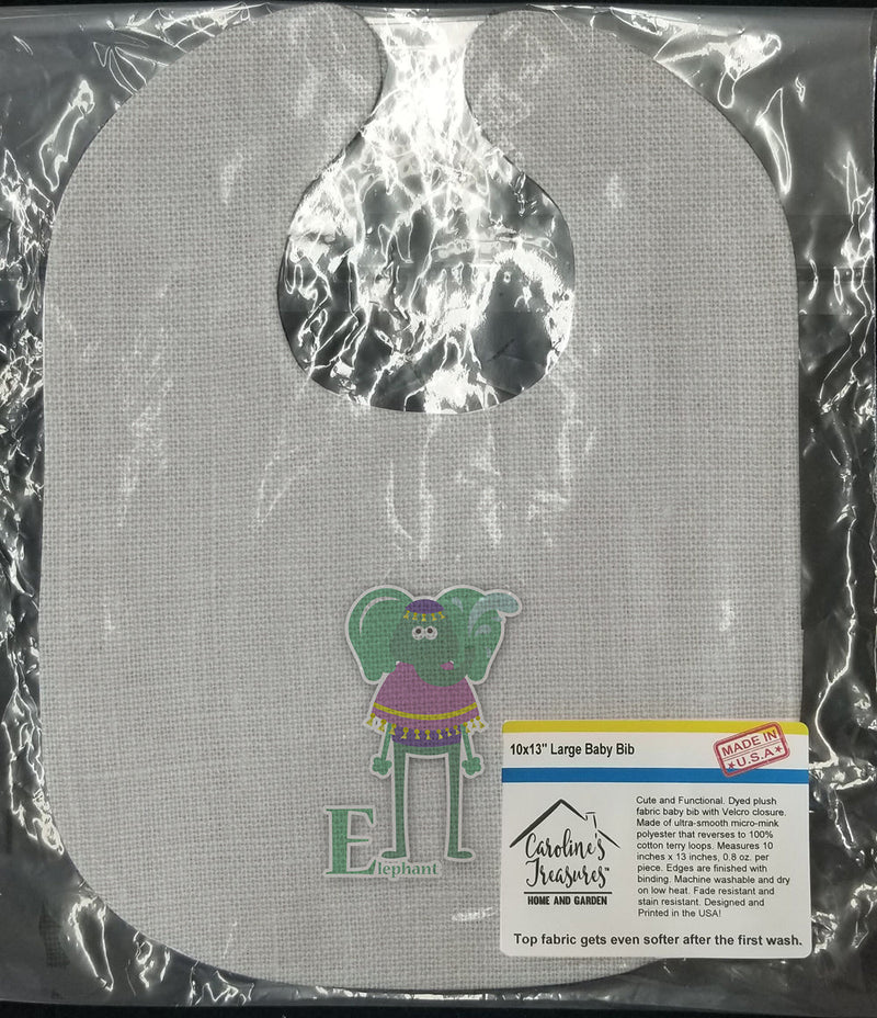 Alphabet E for Elephant Baby Bib BB5730BIB