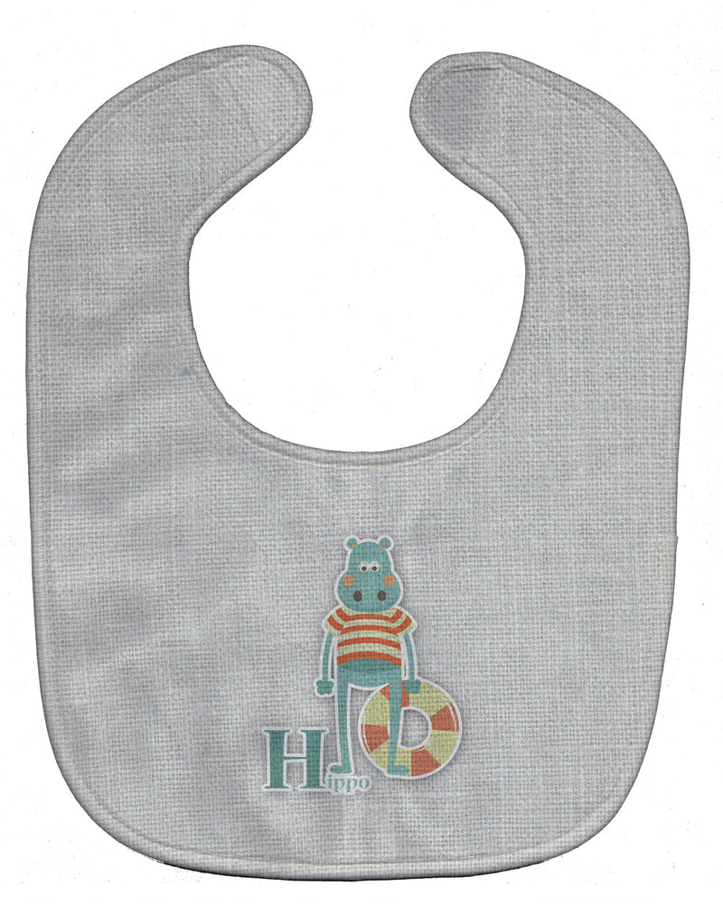 Alphabet H for Hippopotamus Baby Bib BB5733BIB