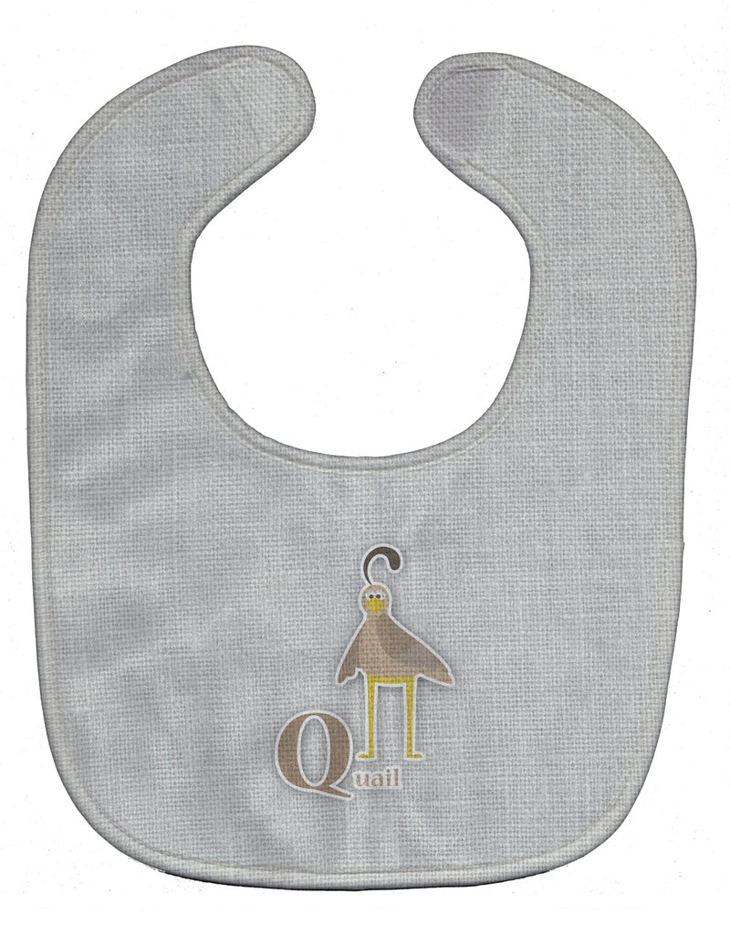 Alphabet Q for Quail Baby Bib BB5742BIB