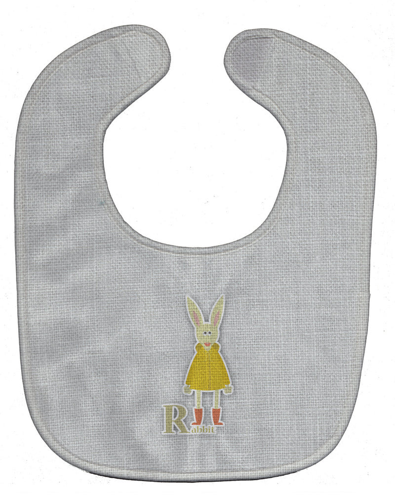 Alphabet R for Rabbit Baby Bib BB5743BIB