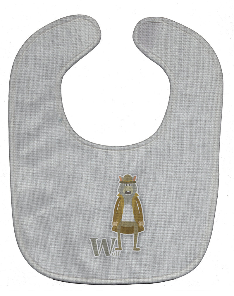 Alphabet W for Wolf Baby Bib BB5748BIB