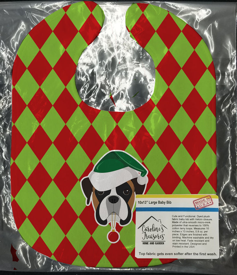 Christmas Boxer Baby Bib BB5975BIB