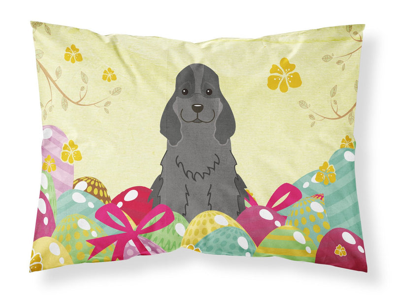 Easter Eggs Cocker Spaniel Black Fabric Standard Pillowcase BB6092PILLOWCASE