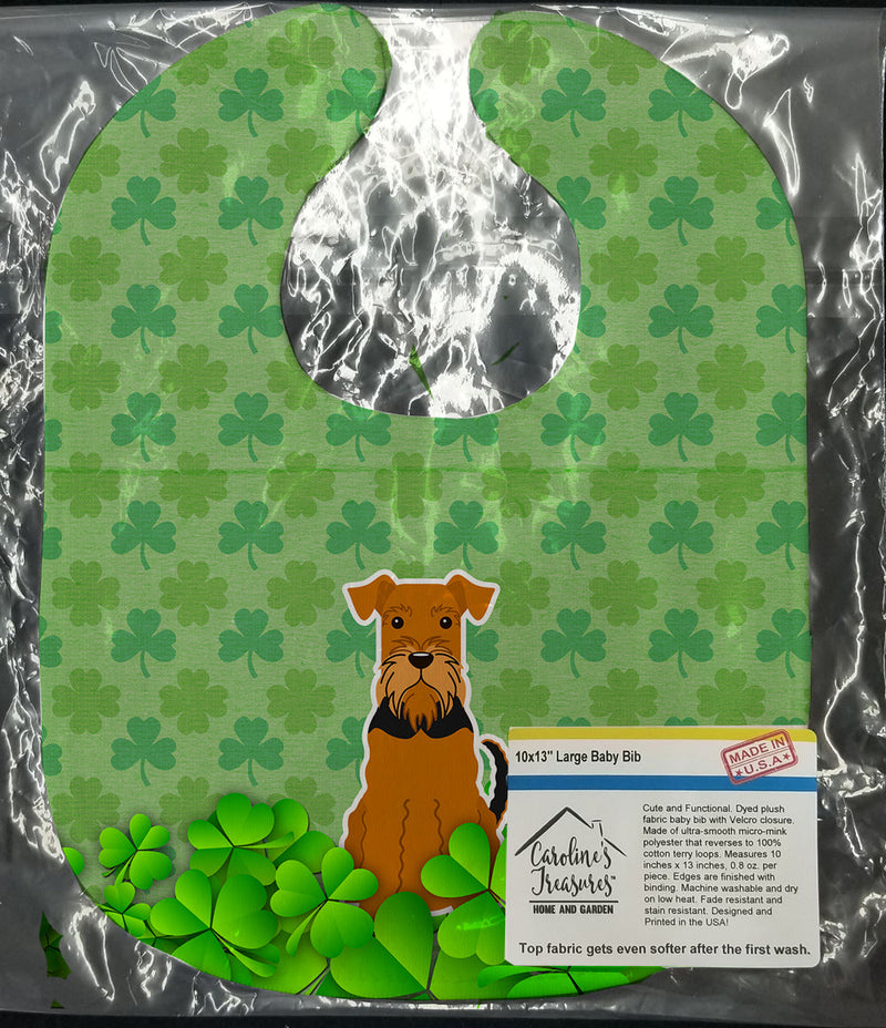 Airedale Shamrocks Baby Bib BB6182BIB