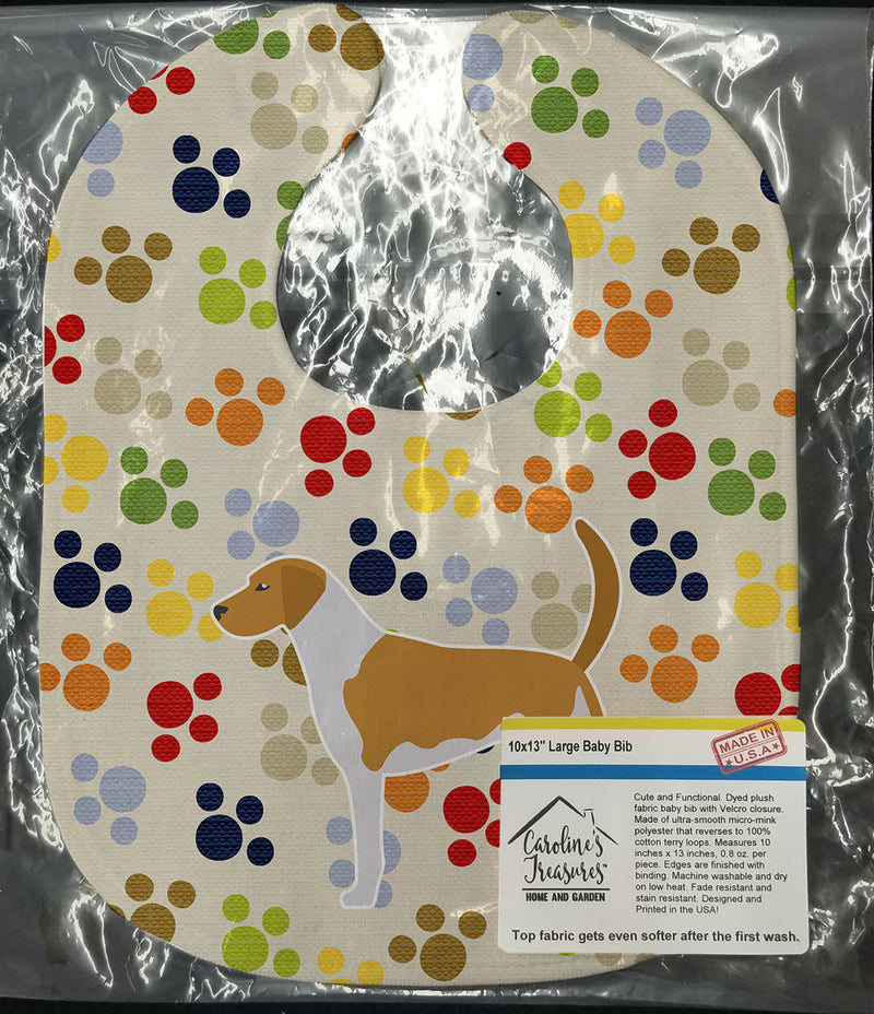 American Foxhound Pawprints Baby Bib BB6303BIB