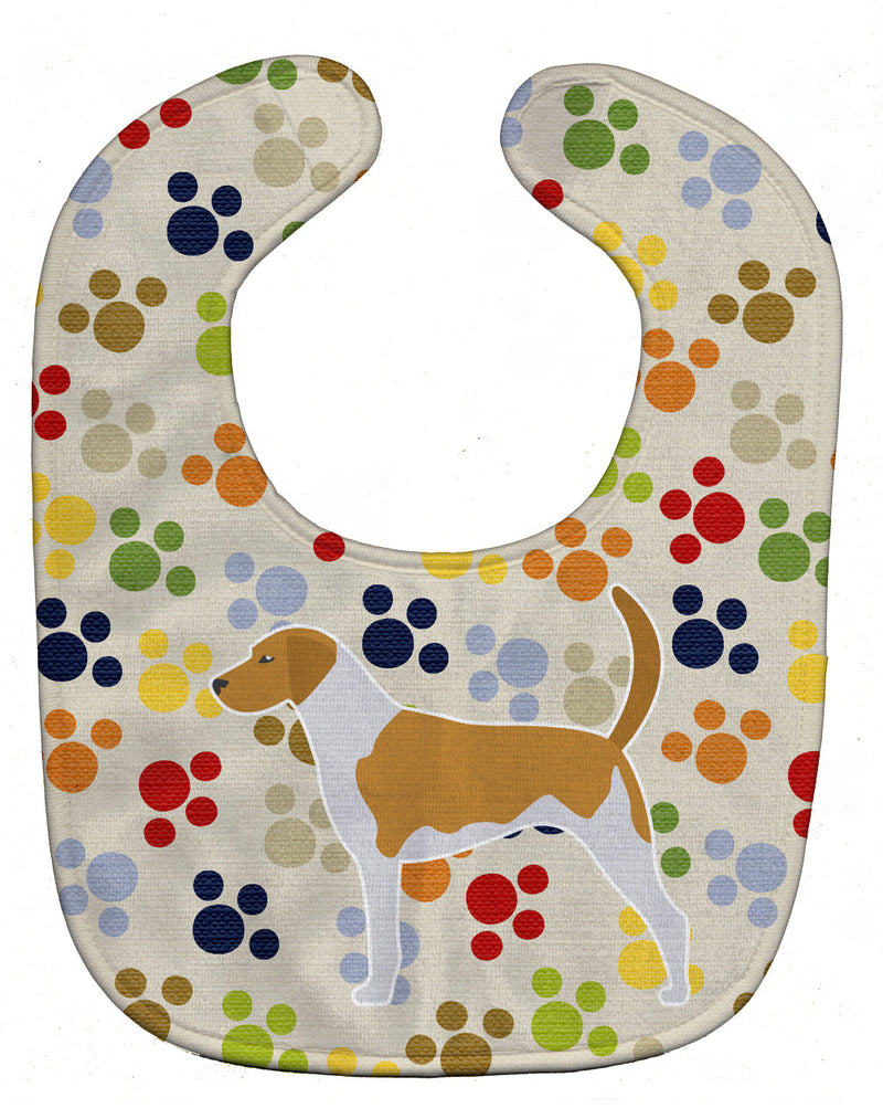 American Foxhound Pawprints Baby Bib BB6303BIB