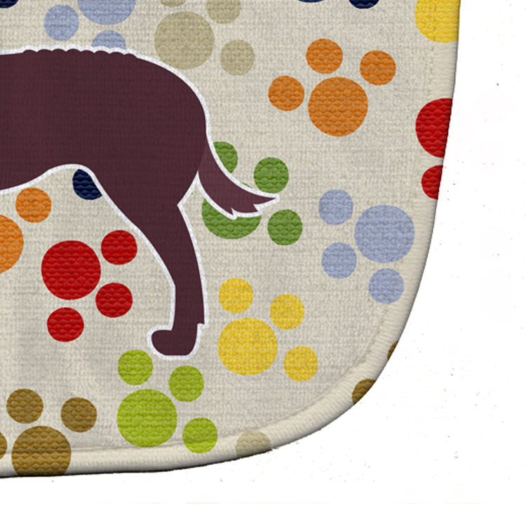 American Water Spaniel Pawprints Baby Bib BB6306BIB