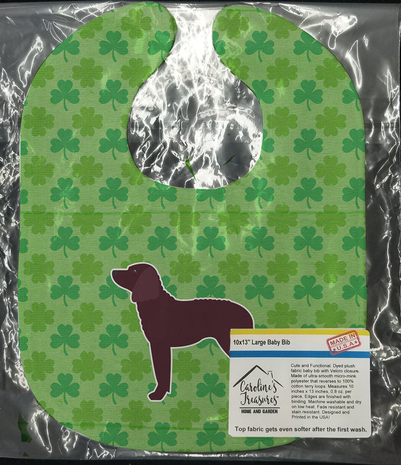 American Water Spaniel Shamrocks  Baby Bib BB6406BIB