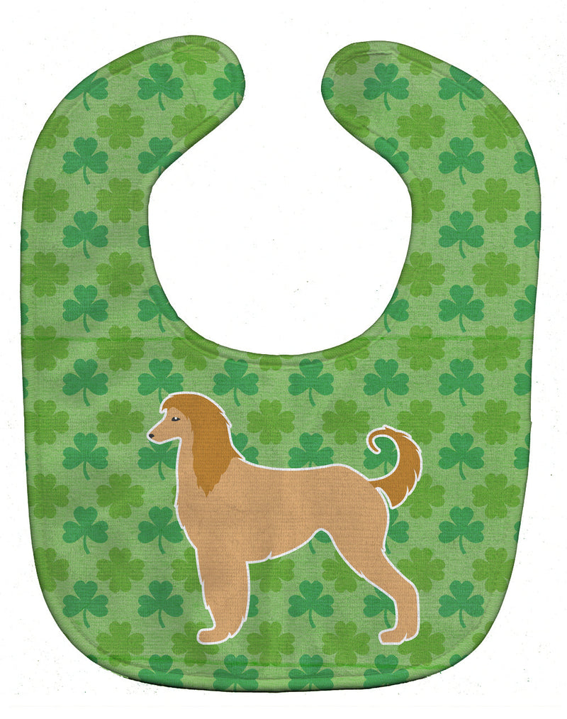 Afghan Hound Shamrocks  Baby Bib BB6411BIB