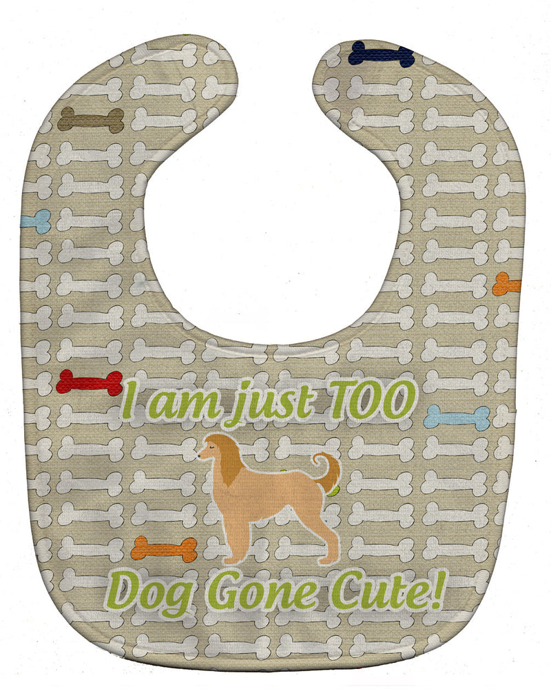 Afghan Hound Dog Gone Cute Baby Bib BB6511BIB