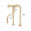 Elegant Brass Kitchen Faucet with Unique Elephant Trunk Spout