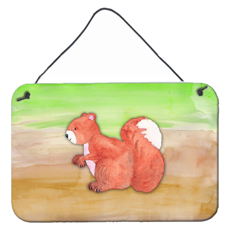 Squirrel Watercolor Wall or Door Hanging Prints BB7431DS812