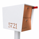UpTown Box Locking Package Dropbox in WHITE - Modern Mailbox