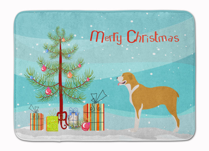 Belgium Mastiff Christmas Machine Washable Memory Foam Mat BB8489RUG