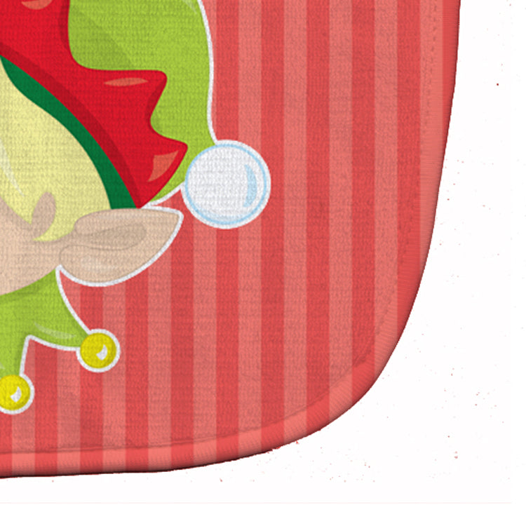 Christmas Blonde Boy Elf Baby Bib BB8666BIB