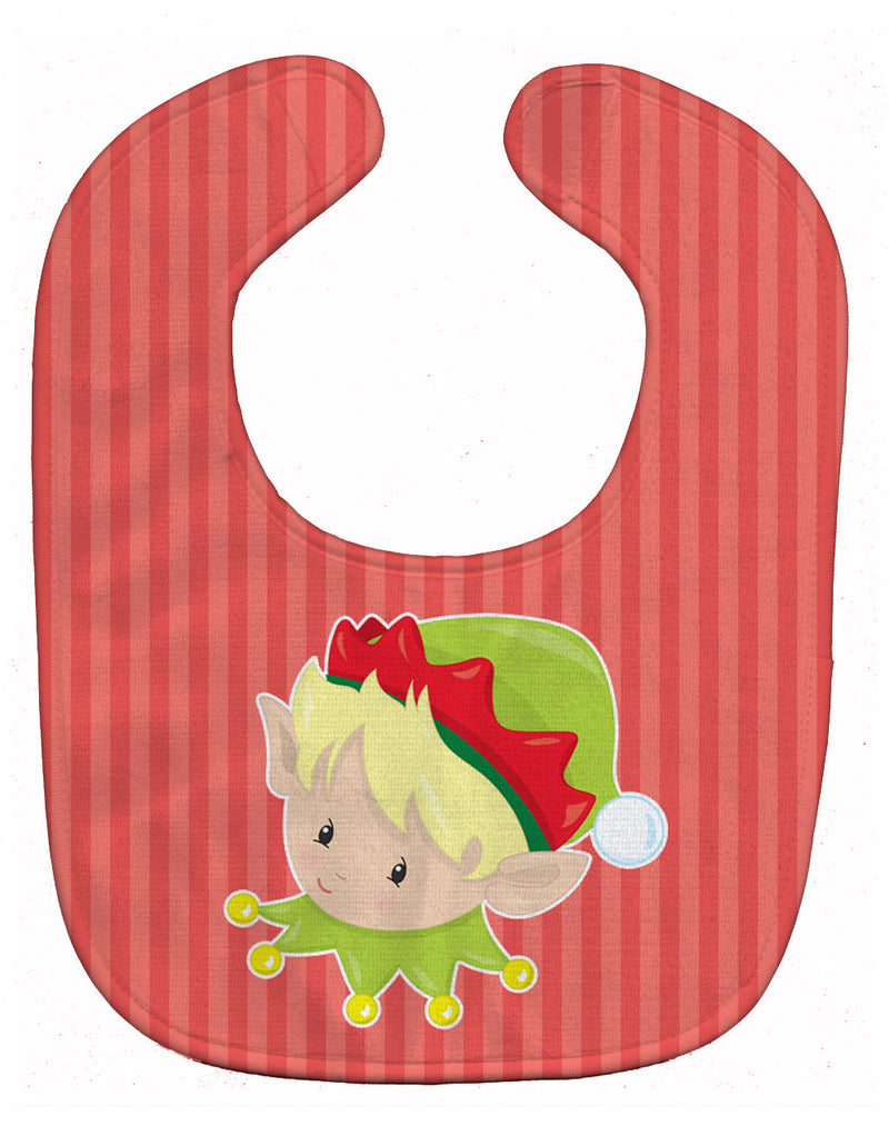 Christmas Blonde Boy Elf Baby Bib BB8666BIB