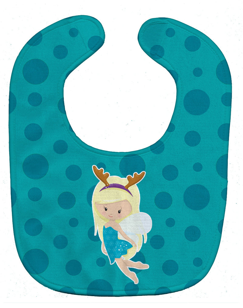 Blonde Haired Christmas Fairy Baby Bib BB9149BIB