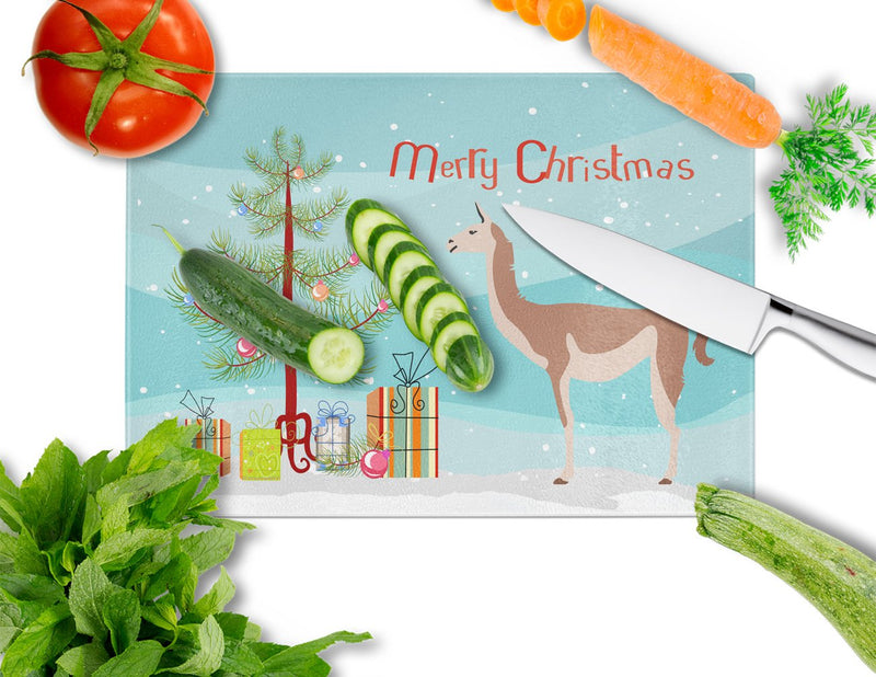 Guanaco Christmas Glass Cutting Board Large BB9288LCB