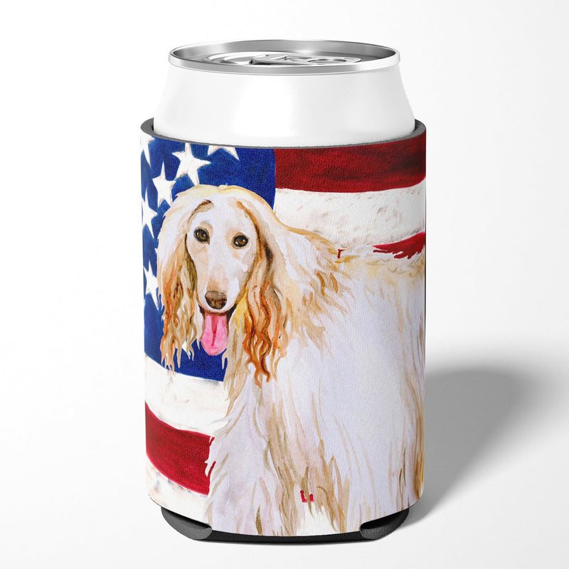 Afghan Hound Patriotic Can or Bottle Hugger BB9702CC