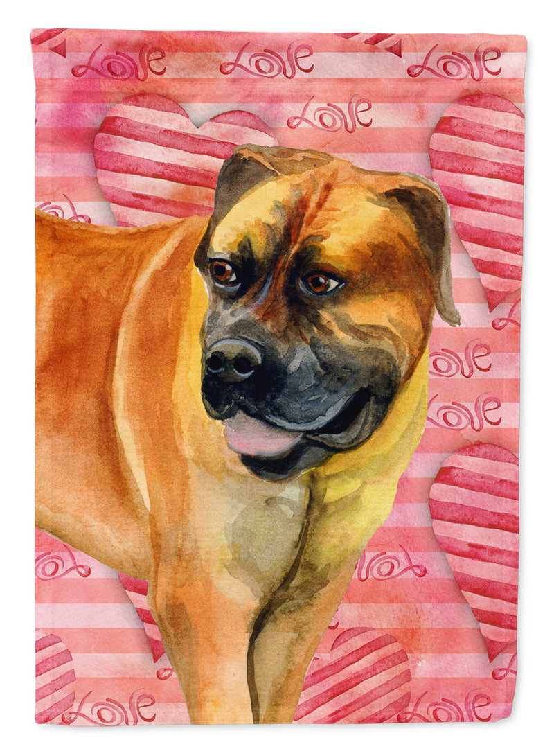 Boerboel Mastiff Love Flag Canvas House Size BB9733CHF