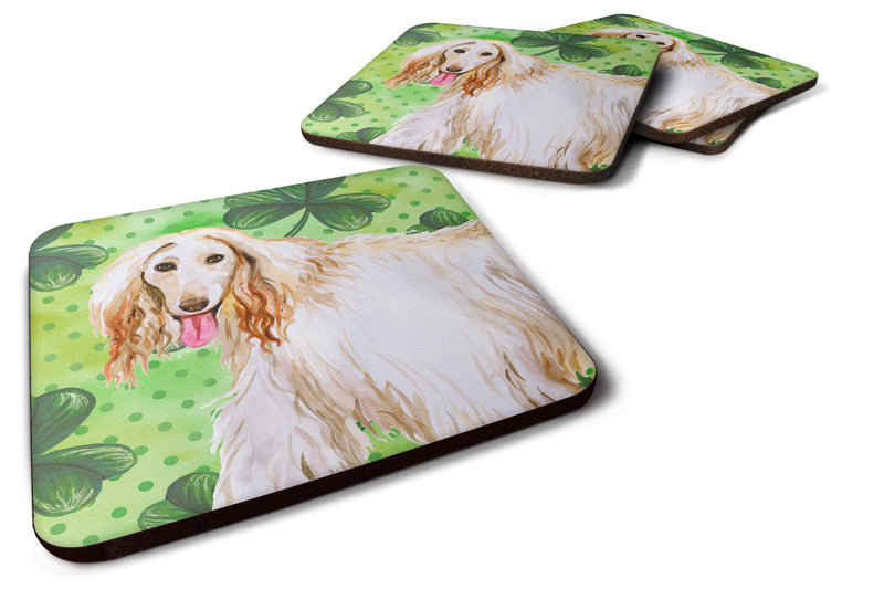 Afghan Hound St Patrick's Foam Coaster Set of 4 BB9876FC