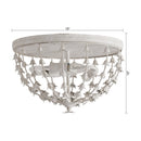 3-Light Industrial Iron Flush Mount Caged Light