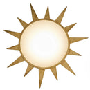 25 Inch Dana Vintage Golden Sunburst Flush Mount LED Light