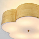 20 Inch Joyce 5-Light Vintage Golden Semi-Flush Mount Ceiling Light