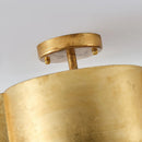 20 Inch Joyce 5-Light Vintage Golden Semi-Flush Mount Ceiling Light