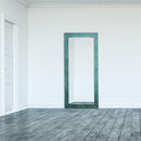 Farmhouse Blue Rectangle Wood Distressed Floor Mirror